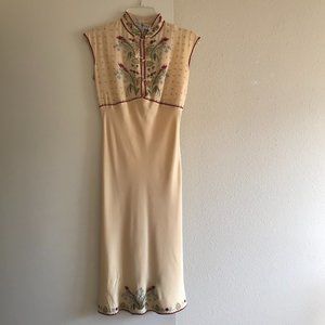 Sue Wong: Midi silk dress